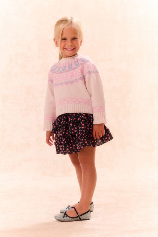 Confetti Cake Kids' LoveShackFancy Albine Wool Pullover Tops | WTH-279540