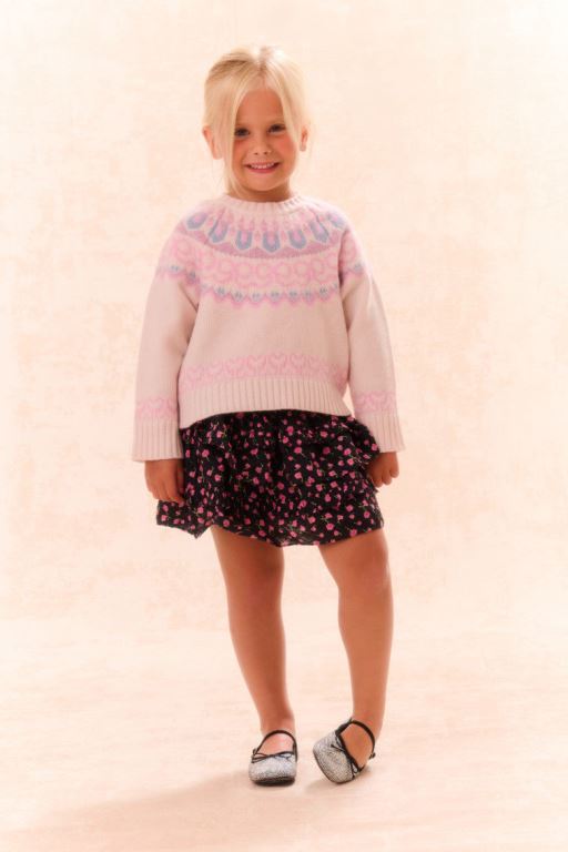 Confetti Cake Kids\' LoveShackFancy Albine Wool Pullover Tops | WTH-279540