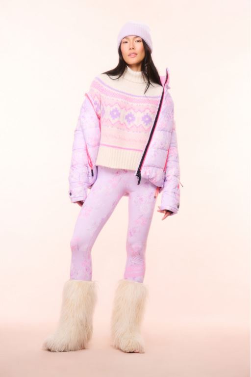 Magenta Glow Women LoveShackFancy Bogner Fire+ice X Loveshackfancy Love Leggings Pants | WBL-459781