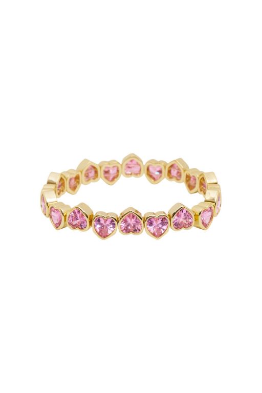 Multicolor Women LoveShackFancy Erin Wachs Large Heart Stretch Bracelet Jewelry | KEW-613598