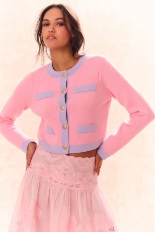 Peony Cloud Women LoveShackFancy Elif Cardigan | TZG-735401