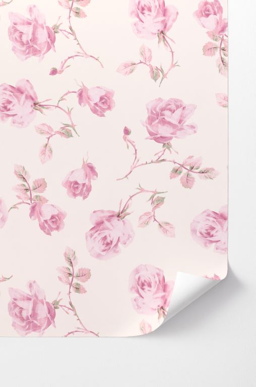 Rose Women LoveShackFancy Chateau Rose Peel And Stick Wallpaper Wallpaper | YJD-501439