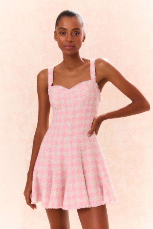 Rose Women LoveShackFancy Josalie Tweed Dress | RXM-261845