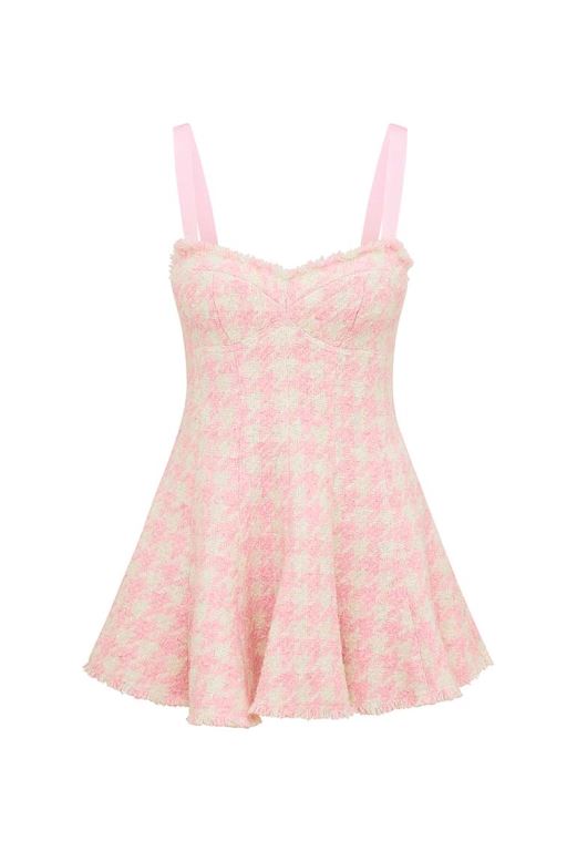 Rose Women LoveShackFancy Josalie Tweed Dress | RXM-261845