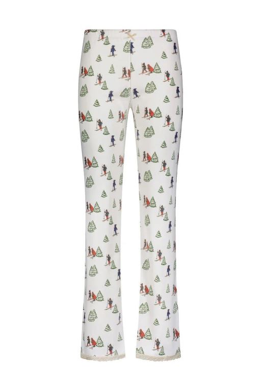 Vintage Ski Print Women LoveShackFancy Polka Dot England Pajama Pant Sleepwear | QTS-725683
