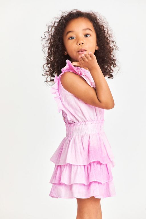 White Kids' LoveShackFancy Decker Heritage Dress | ZOF-235841