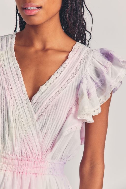 White Women LoveShackFancy Gwen Heritage Mini Dress | RYK-682091