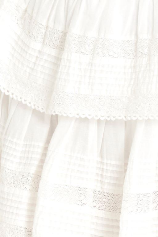 White Women LoveShackFancy Ruffle Mini Heritage Skirts | LRP-820546